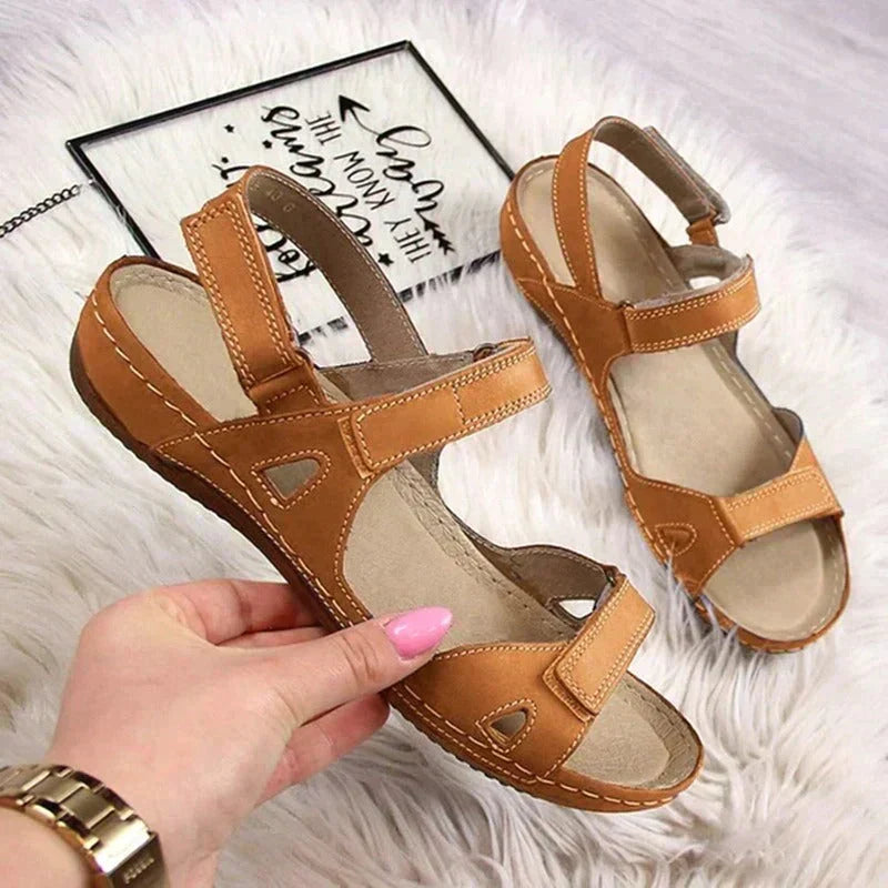 Amelia | Stylish Comfort Sandals with Velcro Straps