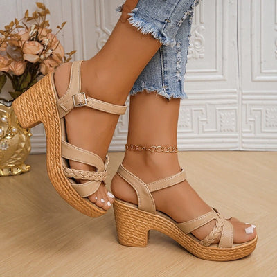 Helen | Stylish Sandals with Woven Strap