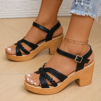 Helen | Stylish Sandals with Woven Strap