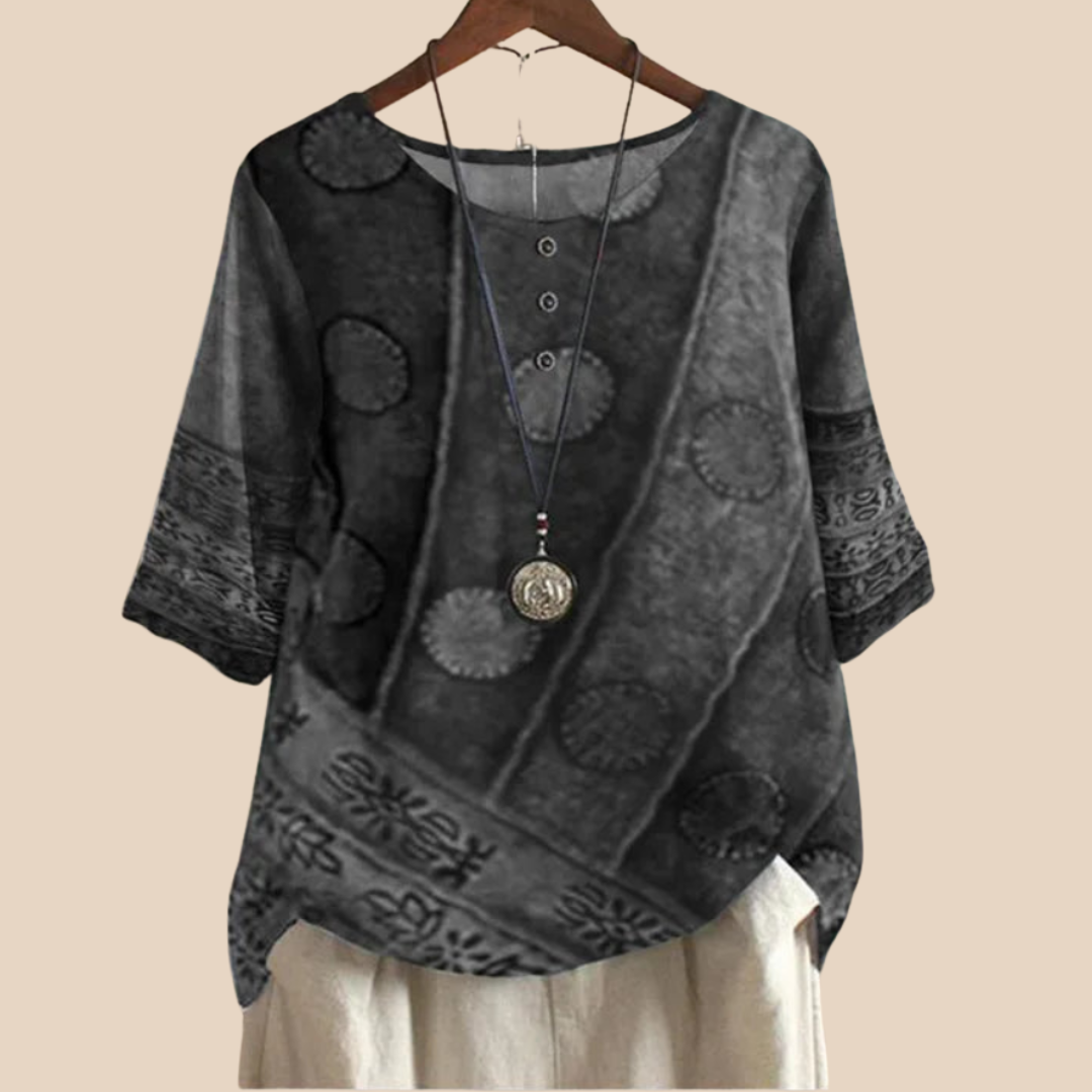 Alene - Soft Top with Artistic Print