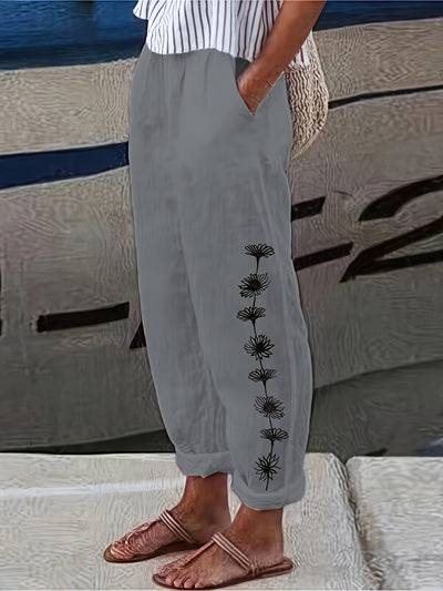 Beatrice - Floral Print Trousers