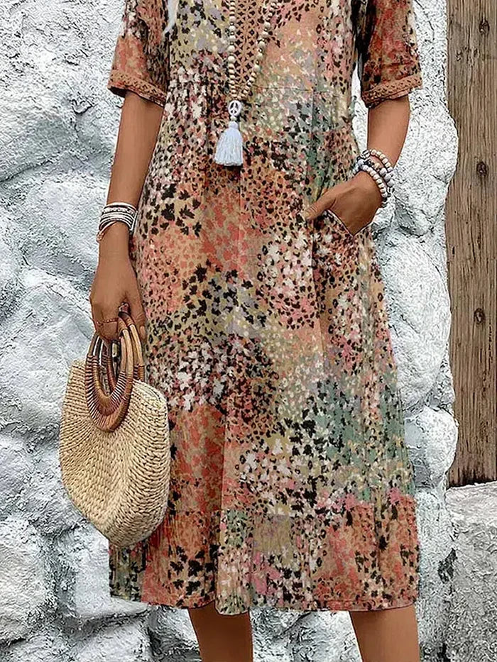 Paulette™ | Vibrant Midi Dress