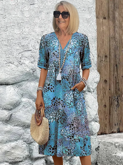 Paulette™ | Vibrant Midi Dress