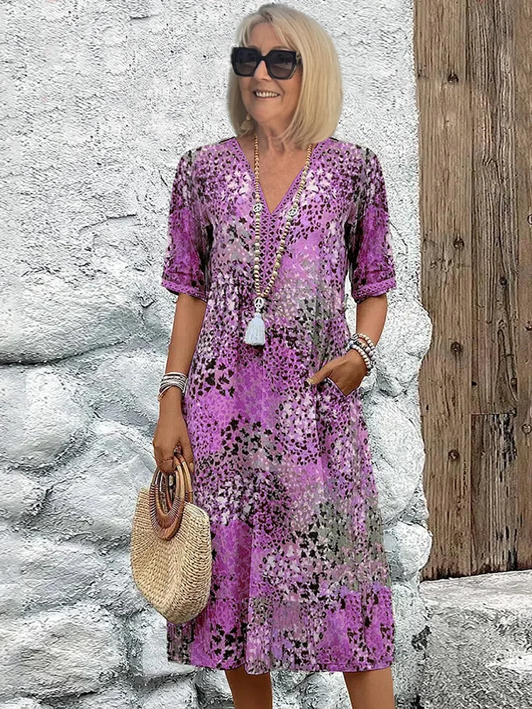 Paulette™ | Vibrant Midi Dress