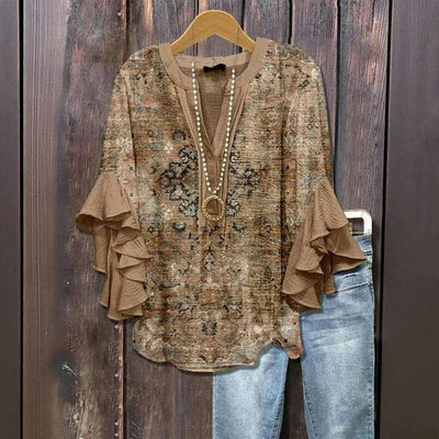 Johanne™ | Vintage blouse with floral print