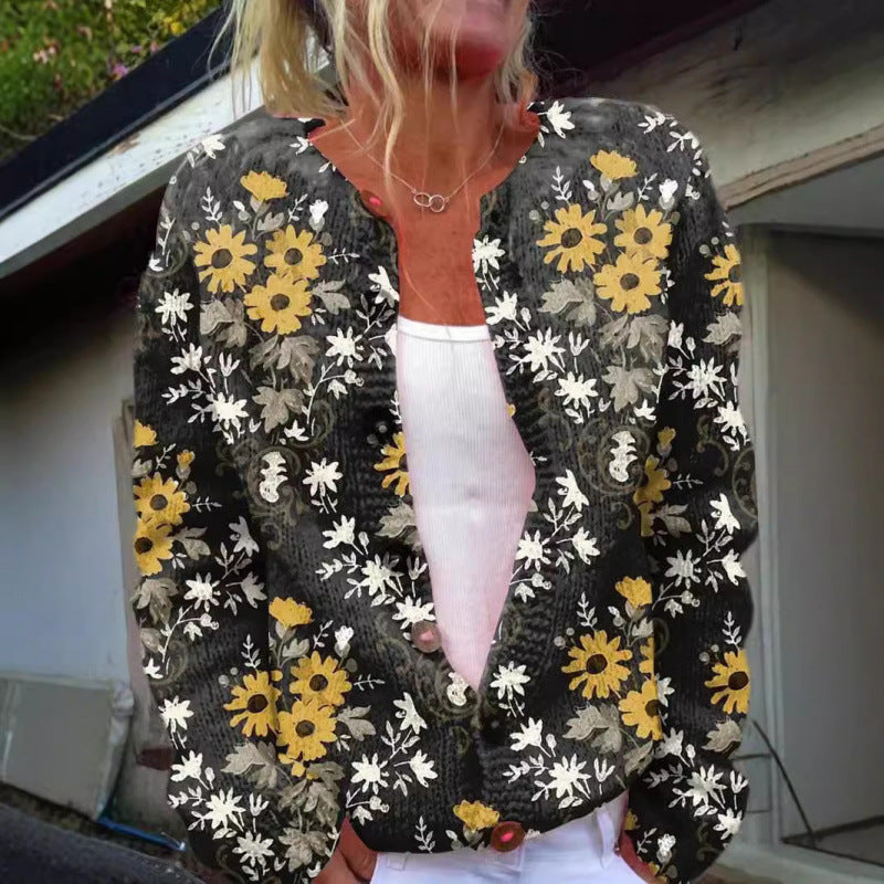 Lotte™ – Lightweight cardigan with playful print